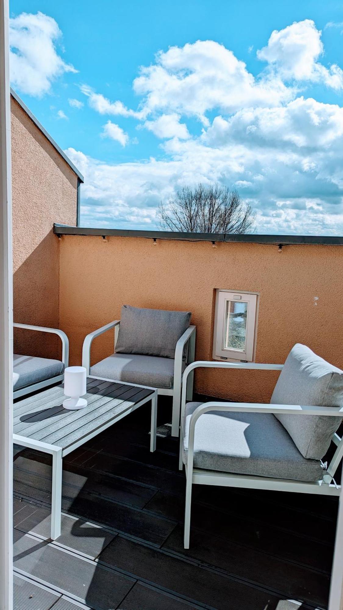 Rooftop Art Apartment, E-Roller,Ausblick,Wlan,Tv 켐니츠 외부 사진