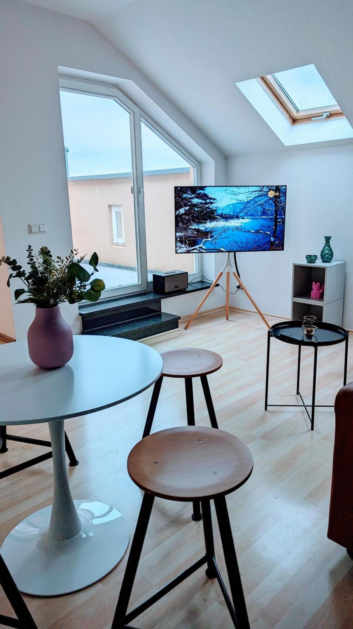 Rooftop Art Apartment, E-Roller,Ausblick,Wlan,Tv 켐니츠 외부 사진